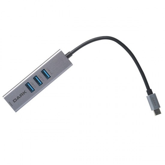 Dark Dk-ac-u31x3gl Gigabit Type-c Ethernet Ve 3xusb 3.0 Hub çoklayıcı Adaptör