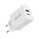 S-link Sl-ec60 20w Pd3.0/quick Charge Qc3.0 Type Usb-c +usb A Hızlı Beyaz Ev şarj Adaptör