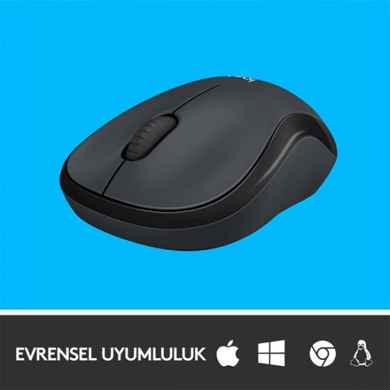 Logitech M220 Kablosuz Sessiz Optic Gri / Siyah Mouse 910-004878