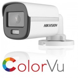 Hikvision 2mp Bullet 2.8mm Color-vu Ds-2ce10df0t-lpfs Ahd Kamera