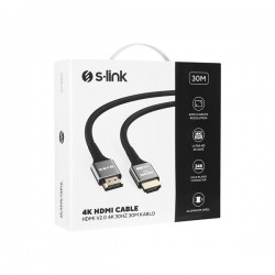 S-link Slx-hd4k30 30 Mt Metal V2.0 4k (4096*2160) 60hz Hdmi Kablo