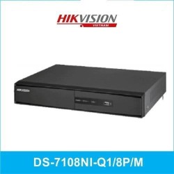 HIKVISION 8kanal 8mp DS-7108NI-Q1/8P/M 1-diskli H265+ NVR Kayıt Cihazı