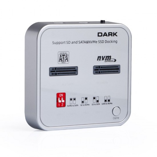 Dark Dk-ac-dsdm2c M2 Ssd Disk Istasyonu Klon Ve Sd Kart Destekli