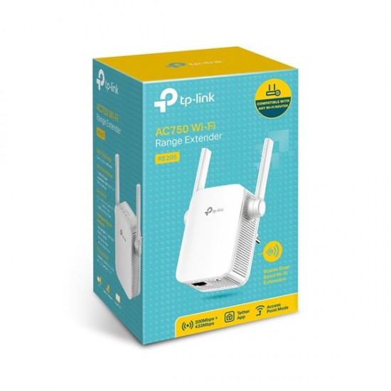 Tp-link Re205 Ac750 Menzi Genişletici Priz Tip Antenli