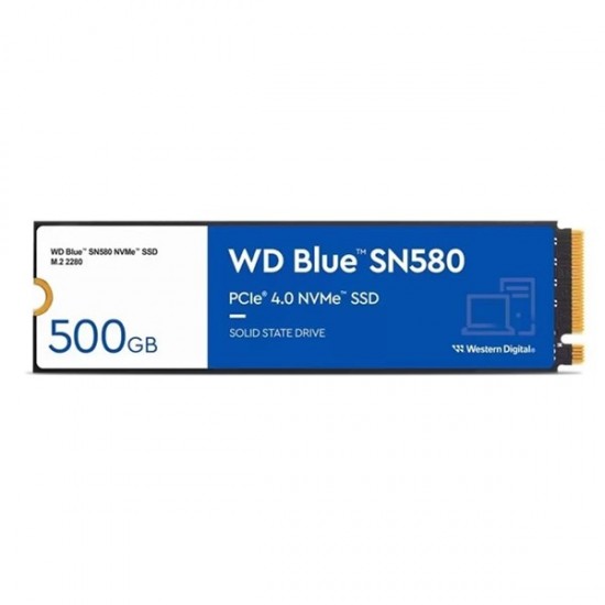 Wd 500gb Blue Sn580 Wds500g3b0e 4000-3600mb/s M2 Nvme Gen4 Disk