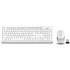 A4 TECH FG1010 Kablosuz Q Trk Optic Mouse Beyaz/Gri Multimedya Klavye - Mouse Set