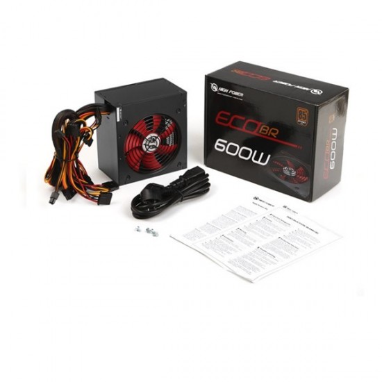 High Power 600w 80+ Bronze Eco Hpe-600br-a12s 12cm Fanlı Power Supply