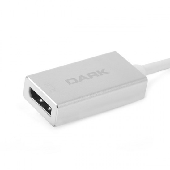 Dark DK-AC-U31XDP USB 3.1 Type-C' den (4K UHD 30Hz) Display Port Dönüştürücü Adaptör (Alüminyum Kasa)