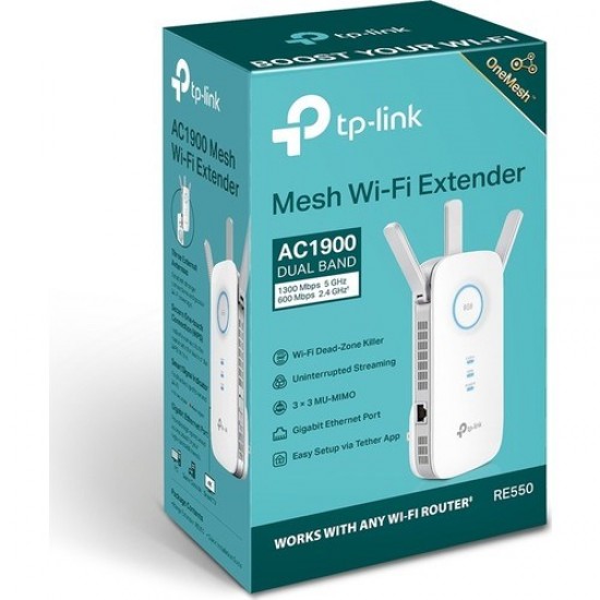 TP-LINK RE550 AC1900 Dual Band Mesafe Genişletici