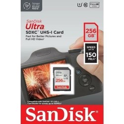 SANDISK 256GB ULTRA SDSDUNC-256G-GN6IN SDHC HAFIZA KARTI