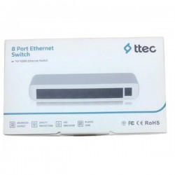 Ttec 8port 08100sw 10/100 Yönetilemez Switch Tak çalıştır Plastik Kasa