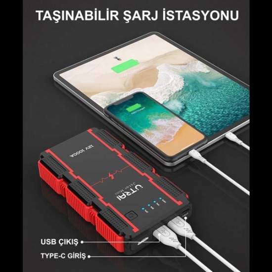 Utrai Jstar Mini 13000mah Jump Starter Taşınabilir Akü Takviye Kiti (js-mini)