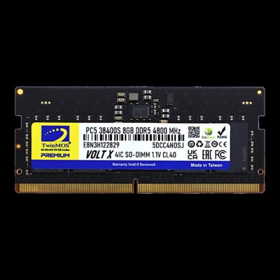 Twinmos 8gb Ddr5 4800mhz Notebook Ram Value Tmd58gb4800s40