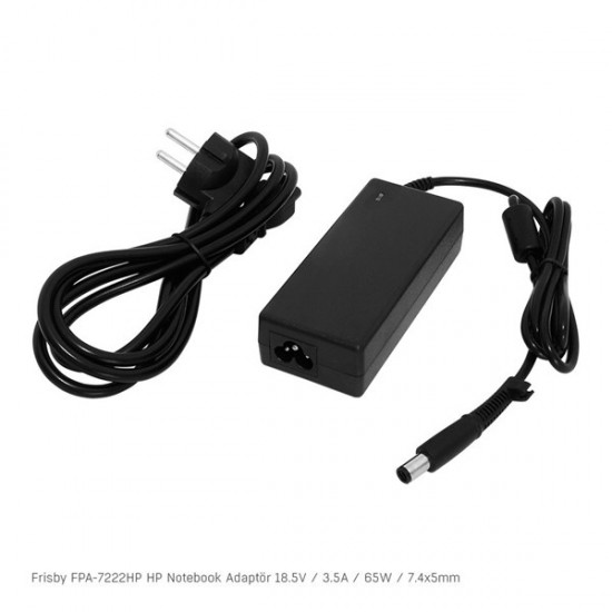 FRISBY FPA-7222HP 18.5V 3.5A (7.4*5.0) İğne Uç Hp Notebook Adaptörü