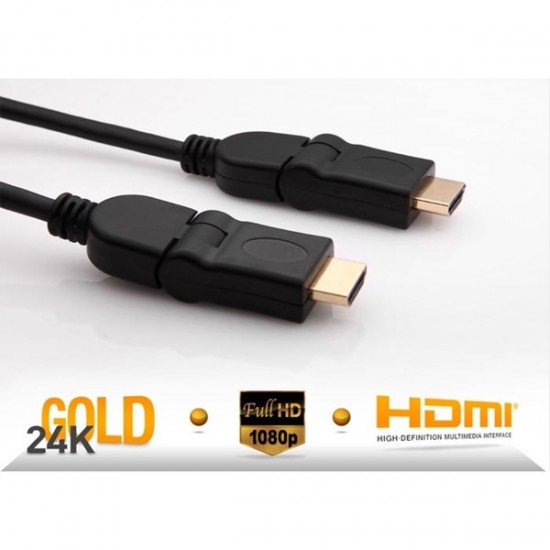S-LINK SLX-318 HDMI & HDMI 5metre L Kablo