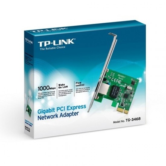 Tp-link Tg-3468 Gigabit 1port Pcie 1x Ethernet