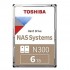 Toshiba 3.5" 6tb N300 Hdwg460uzsva 7200 Rpm 256mb Sata-3 Nas Diski