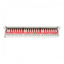 Digitus Dn-91624s-ea 19" 24 Port Cat-6a Ea Sınıfı Ftp Patch Panel, Zırhlı, 1u, Tozdan Korumak Için Kapaklı