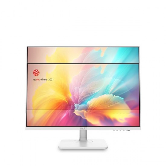 Msi 23.8" Flat Ips Modern Md2412pw 1ms 100hz Hdmi Usbc Pivot Monitör Beyaz