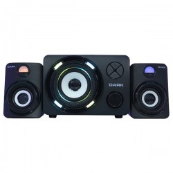 DARK DK-AC-SP214 2+1 11W Siyah 7 Farklı Renk Titreşimli LED Bluetooth Hoparlör