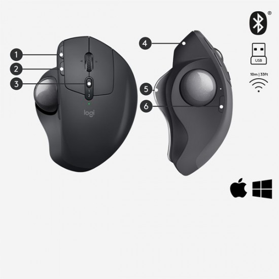 Logıtech Mx Ergo Kablosuz Mouse-siyah 910-005179