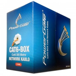 Powergate Cat6 Utp 23awg Turuncu 305m Kablo Cat6-box-or