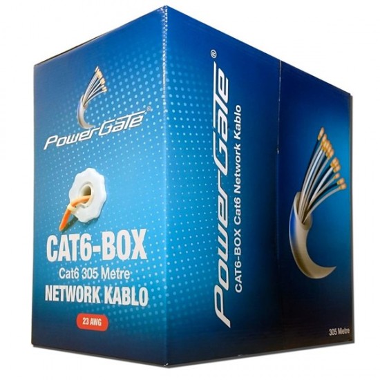 Powergate Cat6 Utp 23awg Turuncu 305m Kablo Cat6-box-or