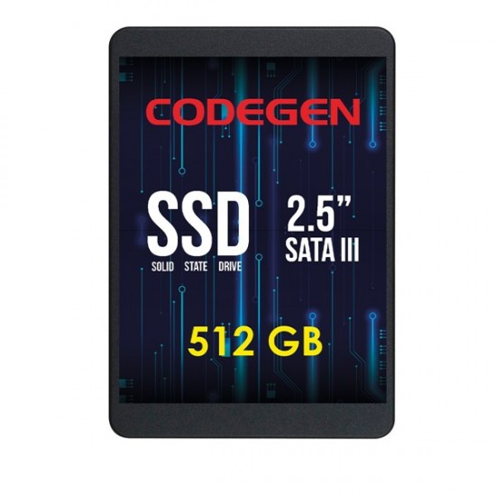 Codegen 512gb Cdg-512gb-ssd25 560- 500mb/s Ssd Sata-3 Disk